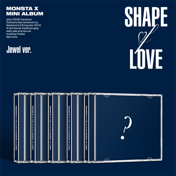 MONSTA X - 11. Mini Album [SHAPE of LOVE] (JEWEL Ver.) (Zufällige Ver.)