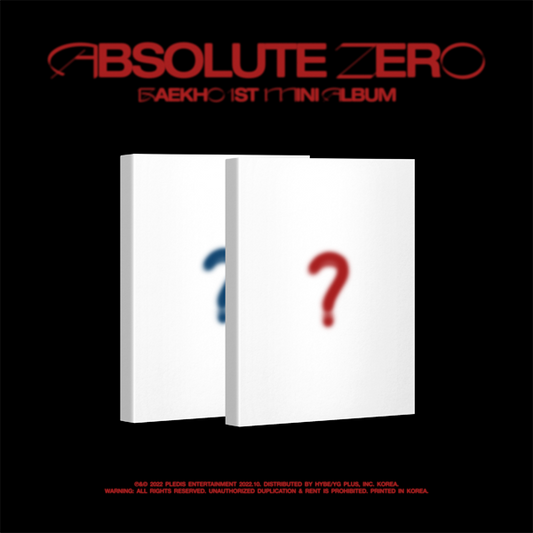 BAEKHO - 1. Mini Album [ABSOLUTE ZERO] (Melting Ver.)
