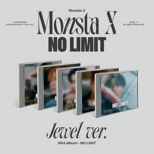 MONSTA X - 10. Mini Album [NO LIMIT] (JEWEL Ver.) (Zufällige Ver.)